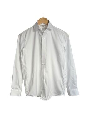 T.O. Collection Purple Label Boys 16 100% Non-Iron Dress Shirt Long Sleeve White